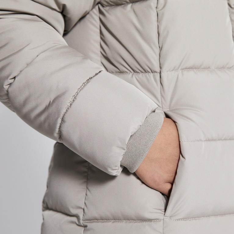 Long puffer jacket "Penny Star" Beige 3